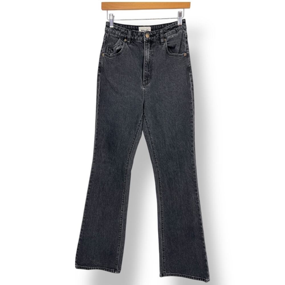 Rolla's Dusters Bootcut High Rise Slim Bootcut in Washed Black Women's 27